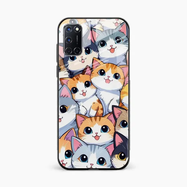 Cute Cat Oppo A92 Back Cover
