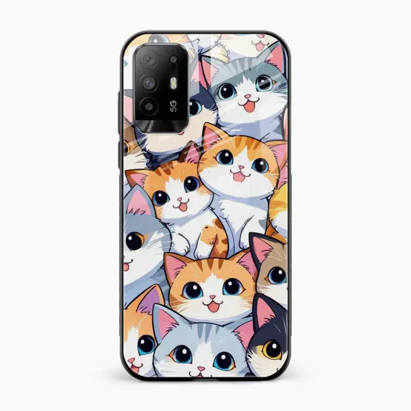 Cute Cat Oppo F19 Pro Plus Back Cover
