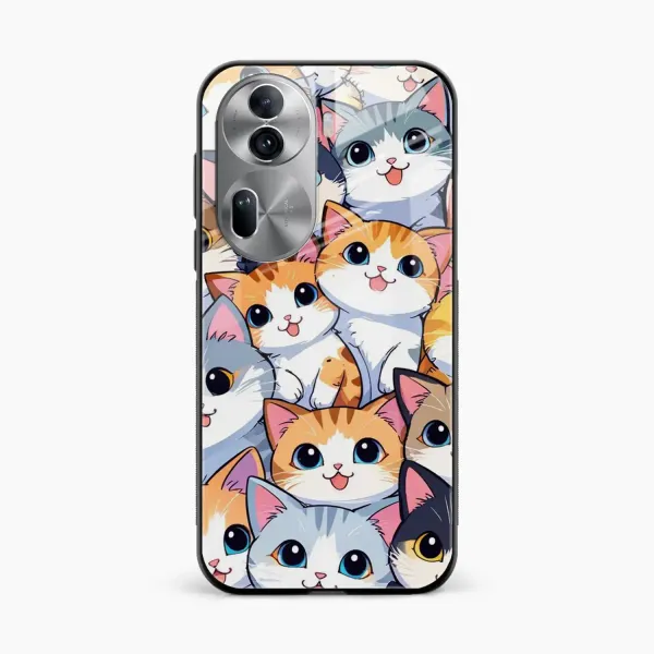 Cute Cat Oppo Reno 11 Pro Back Cover