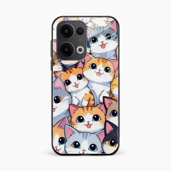 Cute Cat Oppo Reno 13 5G Back Cover