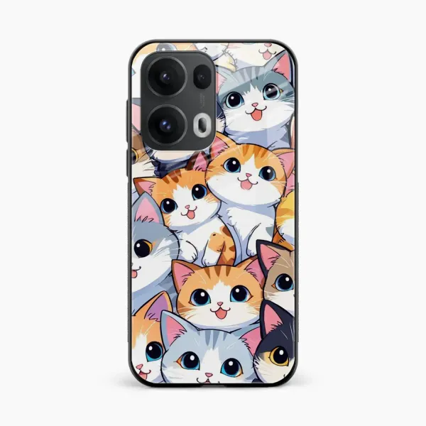 Cute Cat Oppo Reno 13 Pro 5G Back Cover