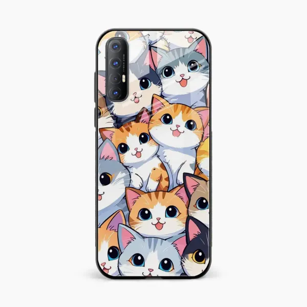 Cute Cat Oppo Reno 3 Pro 4G Back Cover