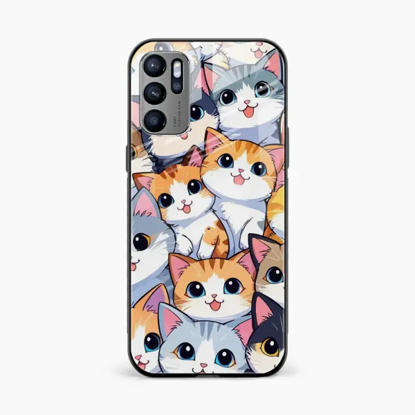 Cute Cat Oppo Reno 6 Pro Back Cover