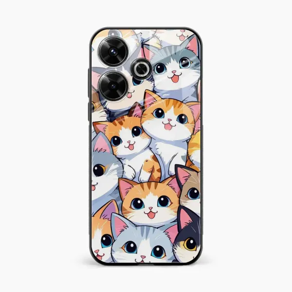 Cute Cat Poco F6 5G Back Cover