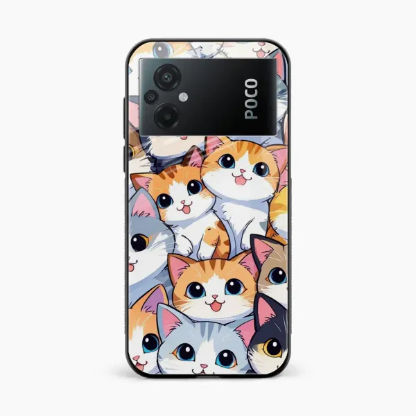 Cute Cat Poco M5 Back Cover