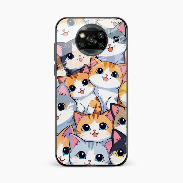 Cute Cat Poco X3 Back Cover