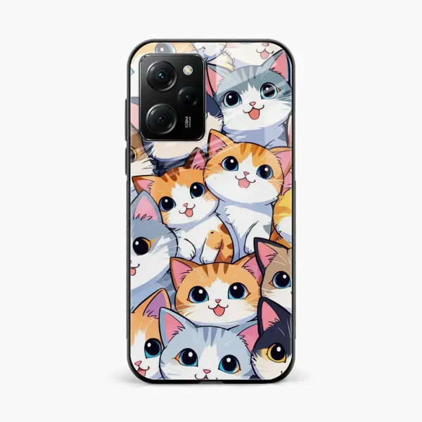 Cute Cat Poco X5 Pro Back Cover