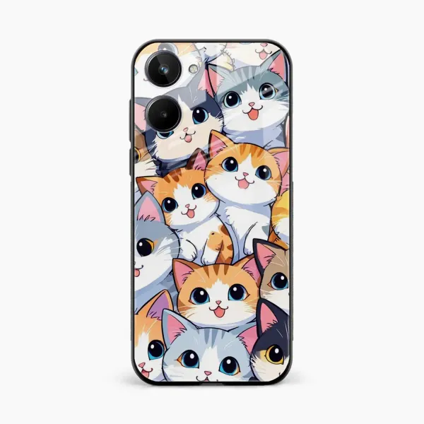 Cute Cat Realme 10 Back Cover