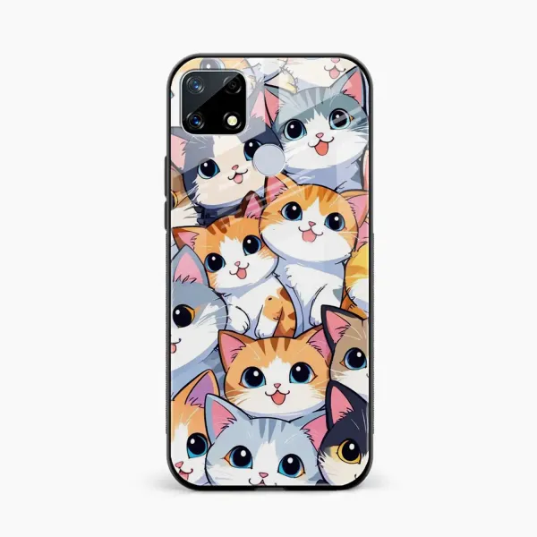 Cute Cat Realme C25s Back Cover