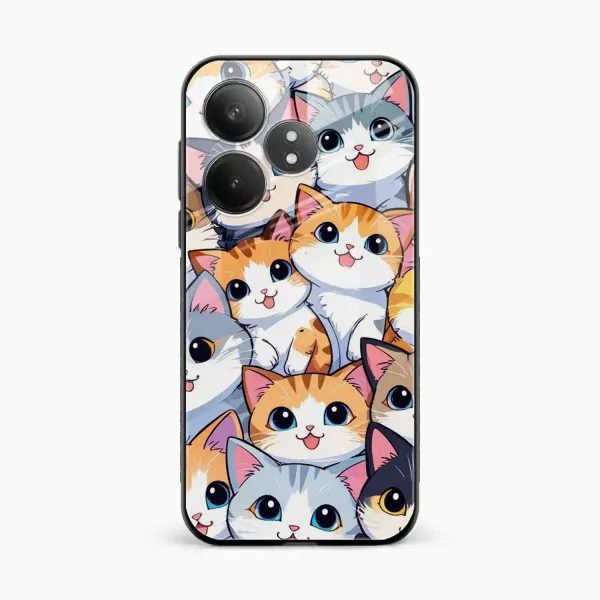 Cute Cat Realme Gt 6T 5G Back Cover