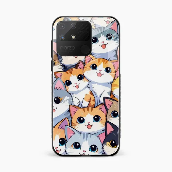 Cute Cat Realme Narzo 50a Back Cover