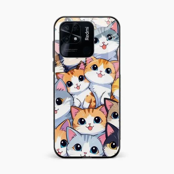 Cute Cat Redmi 10 Back Cover