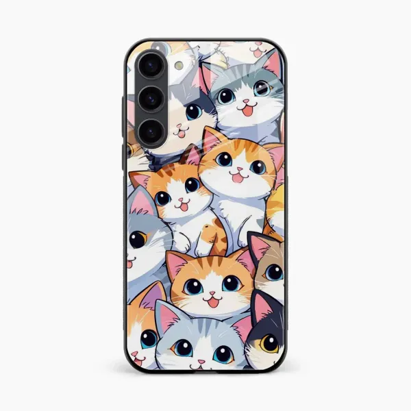 Cute Cat Samsung S23 Plus Back Cover