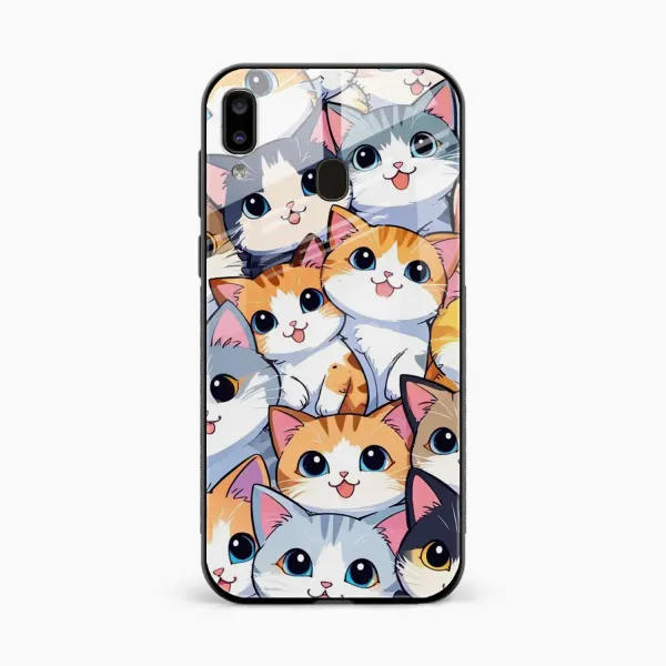 Cute Cat Samsung A20 Back Cover