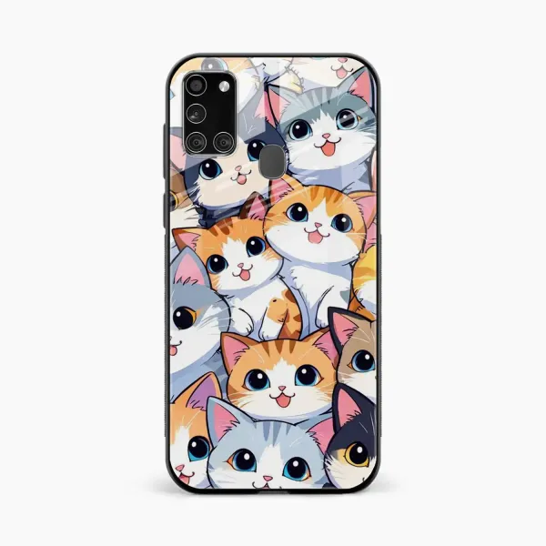 Cute Cat Samsung A21s Back Cover