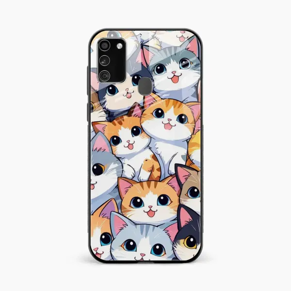 Cute Cat Samsung M30s Back Cover