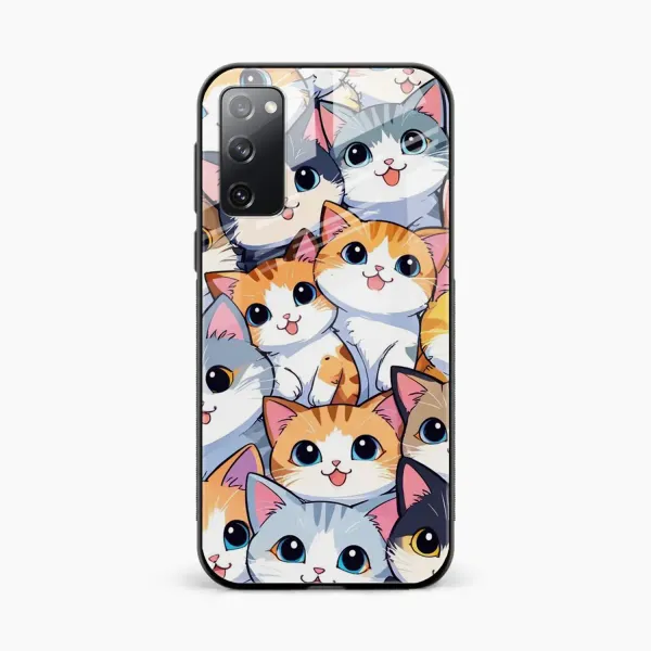 Cute Cat Samsung S20 Back Cover