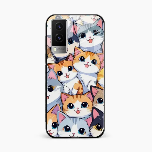 Cute Cat Vivo V21e 5G Back Cover