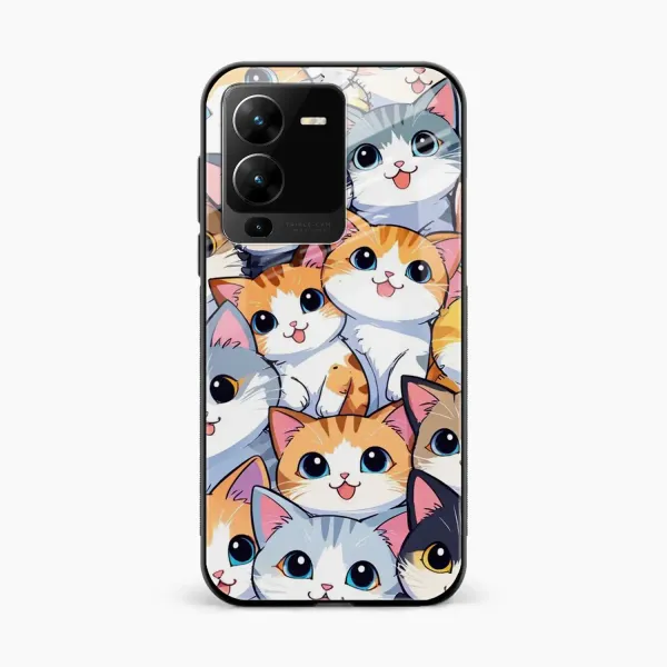 Cute Cat Vivo V25 Pro Back Cover