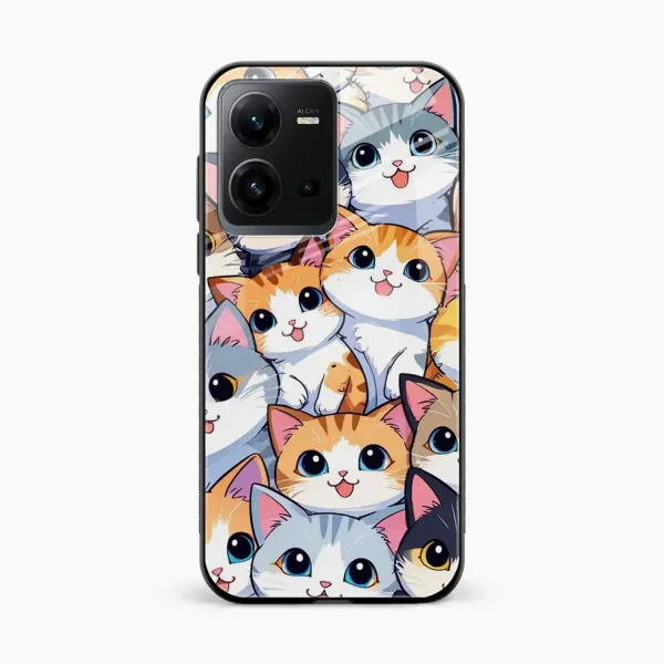 Cute Cat Vivo V25 Back Cover