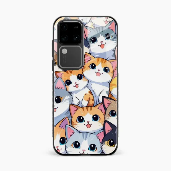 Cute Cat Vivo V30 Back Cover
