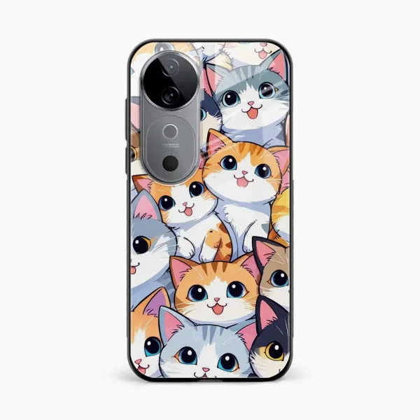 Cute Cat Vivo V40 5G Back Cover