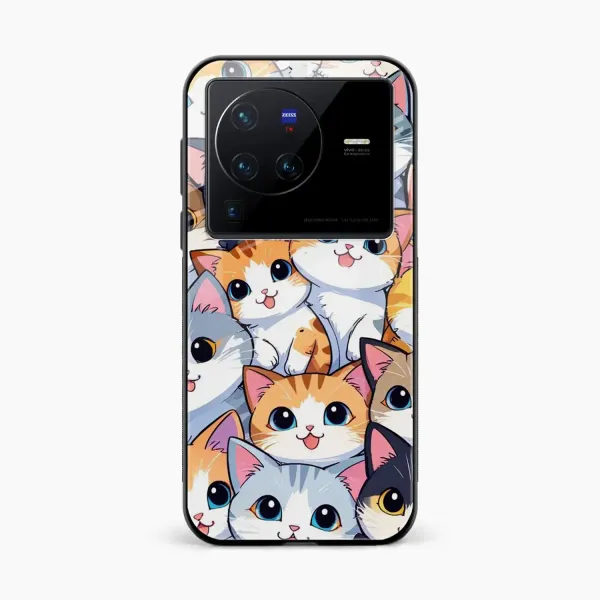 Cute Cat Vivo X80 Pro Back Cover