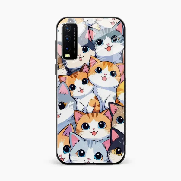 Cute Cat Vivo Y20i Back Cover
