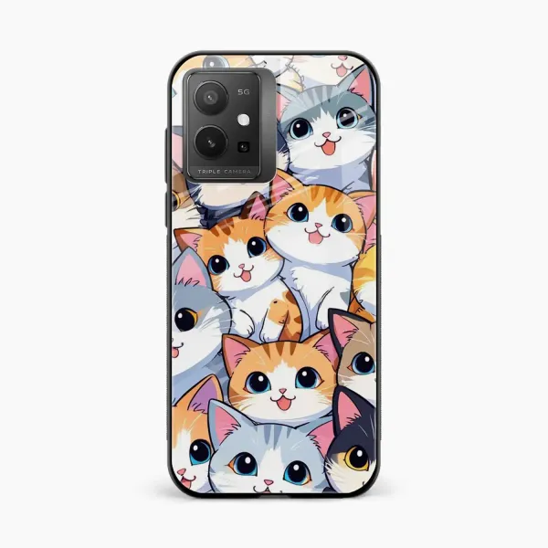 Cute Cat Vivo Y55 5G Back Cover