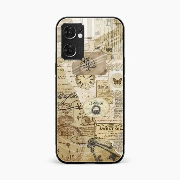 Vintage Oppo Reno 7 5G Back Cover