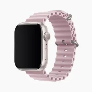 Ocean Silicone Watch Strap & Band - Pink (42/44/45/49mm)