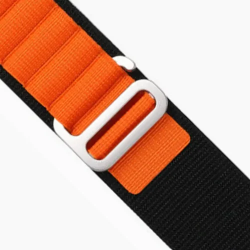 Alpine Loop Watch Strap & Band - Black & Orange (42/44/45/49mm)